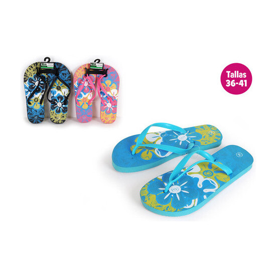 Comprar Zapatillas Playa Diseño Flowers Azul Talla 41