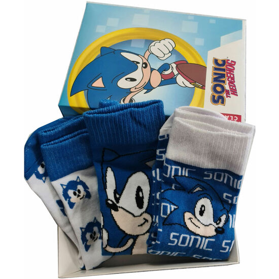 Pack 3 Calcetines Sonic The Hedgehog Adulto Surtido